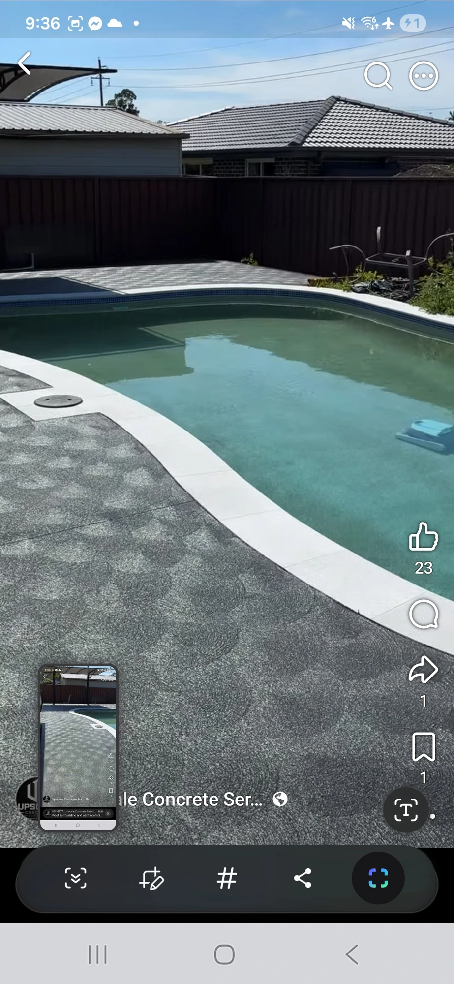 Stencilled driveway — Upscale Concrete Services Sydney