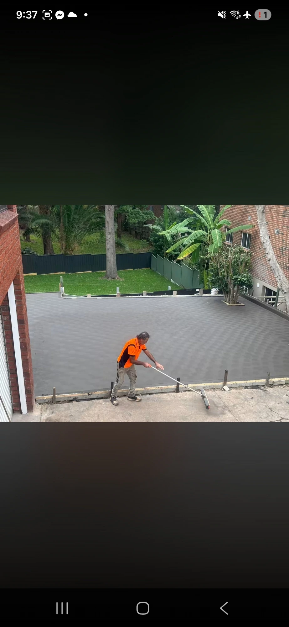 Broom-finish driveway pour — Upscale Concrete Services Sydney